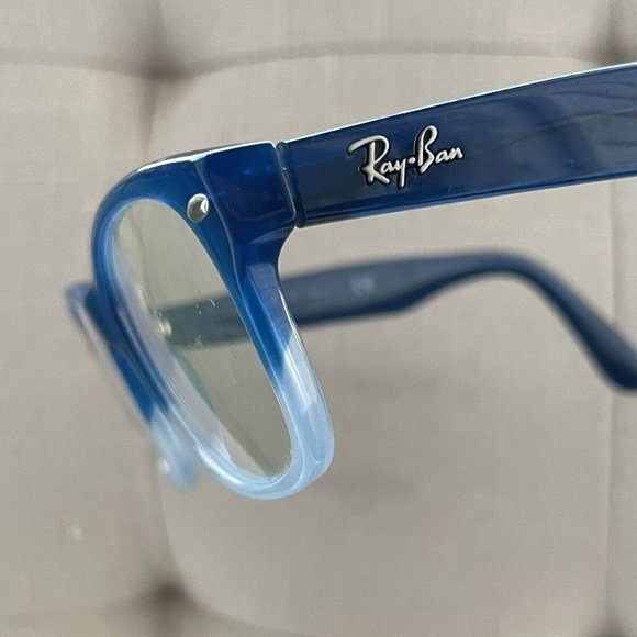Ray-Ban Youth Eyeglasses Blue Tone Rb1528 Glasses 48[]16 130 Eyewear Frame - Picture 2 of 12